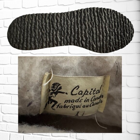 Rare Vintage Capitol Sealskin Boots  Made in Canada  Men's Size 11 - Picture 6 of 9
